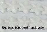 CRG20 15.5 inches 16*16mm star white agate gemstone beads wholesale