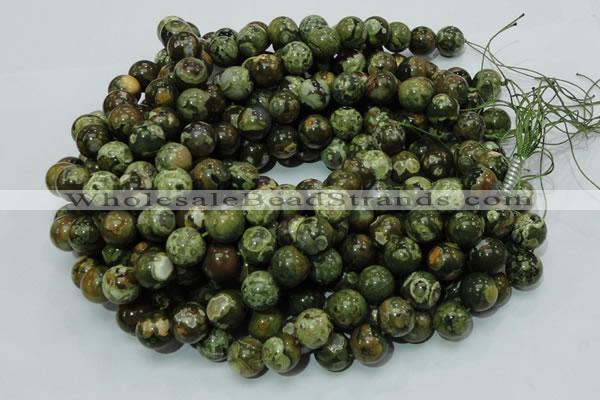 CRH100 15.5 inches 14mm round rhyolite beads wholesale