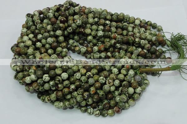 CRH111 15.5 inches 10mm round rhyolite beads wholesale