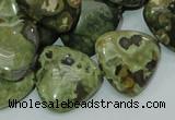 CRH33 15.5 inches 20*20mm triangle rhyolite beads wholesale