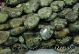 CRH47 15.5 inches 8*12mm flat teardrop rhyolite beads wholesale