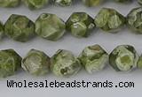 CRH535 15.5 inches 6mm faceted nuggets rhyolite gemstone beads