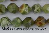 CRH542 15.5 inches 8mm faceted nuggets rhyolite beads wholesale