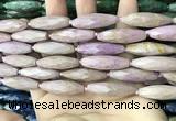 CRI145 15.5 inches 10*30mm faceted rice phosphosiderite beads