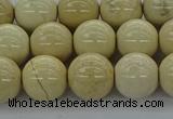 CRI204 15.5 inches 12mm round riverstone beads wholesale