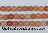 CRJ200 15.5 inches 6mm round natural red jade gemstone beads