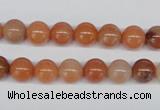 CRJ201 15.5 inches 8mm round natural red jade gemstone beads