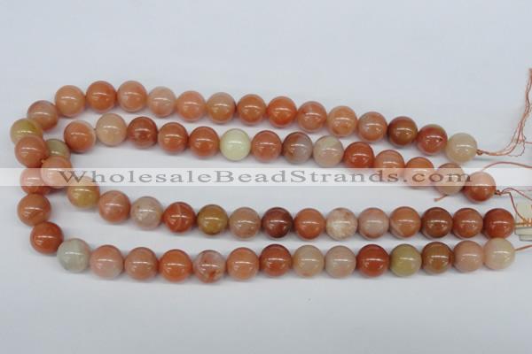 CRJ203 15.5 inches 12mm round natural red jade gemstone beads