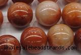 CRJ504 15.5 inches 12mm round red jade gemstone beads