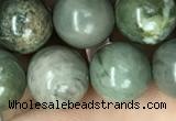 CRM203 15.5 inches 10mm round green mud jasper beads wholesale