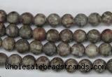 CRO07 15.5 inches 6mm round Chinese leopard skin jasper beads