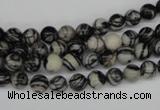 CRO10 15.5 inches 6mm round black water jasper beads wholesale