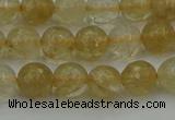 CRO1031 15.5 inches 6mm faceted round yellow watermelon quartz beads