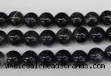 CRO149 15.5 inches 8mm round natural amethyst beads wholesale