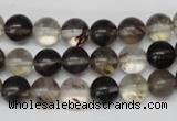 CRO160 15.5 inches 8mm round watermelon black beads wholesale