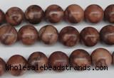 CRO185 15.5 inches 10mm round red picasso jasper beads wholesale