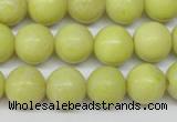 CRO290 15.5 inches 12mm round lemon jade beads wholesale