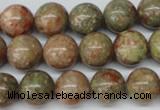 CRO307 15.5 inches 12mm round Chinese unakite beads wholesale