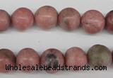 CRO359 15.5 inches 12mm round rhodochrosite gemstone beads wholesale