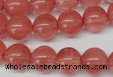 CRO369 15.5 inches 12mm round cherry quartz beads wholesale