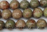 CRO380 15.5 inches 14mm round Chinese unakite beads wholesale