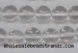 CRO396 15.5 inches 14mm round white crystal beads wholesale