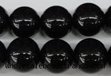 CRO420 15.5 inches 16mm round blackstone beads wholesale