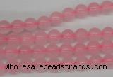 CRO48 15.5 inches 6mm round rose quartz beads wholesale