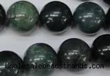 CRO480 15.5 inches 18mm round moss agate beads wholesale