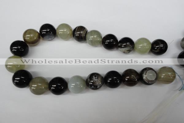 CRO532 15.5 inches 20mm round agate gemstone beads wholesale