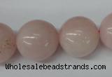 CRO545 15.5 inches 20mm round rose quartz beads wholesale