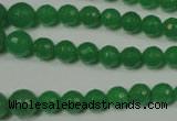 CRO717 15.5 inches 6mm – 14mm faceted round candy jade beads