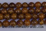 CRO880 15.5 inches 4mm round elephant blood stone beads