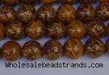 CRO881 15.5 inches 6mm round elephant blood stone beads