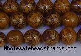 CRO882 15.5 inches 8mm round elephant blood stone beads