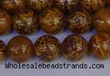 CRO883 15.5 inches 10mm round elephant blood stone beads