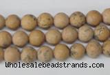 CRO91 15.5 inches 8mm round Chinese wood jasper beads wholesale