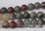 CRO92 15.5 inches 8mm round bloodstone beads wholesale