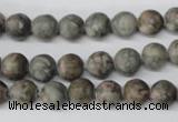 CRO95 15.5 inches 8mm round Chinese leopard skin jasper beads wholesale