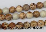 CRO98 15.5 inches 8mm round picture jasper beads wholesale