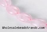 CRQ01 A grade 10*14mm oval natural rose quartz beads wholesale