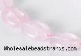 CRQ02 A grade 13*18mm oval natural rose quartz beads Wholesale