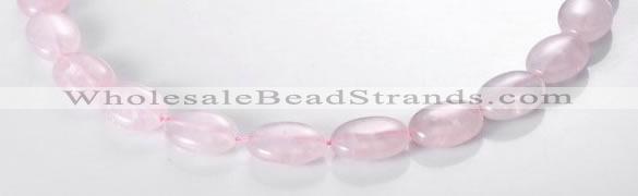 CRQ02 A grade 13*18mm oval natural rose quartz beads Wholesale