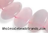 CRQ03 16 inches 20*38mm oval rose quartz beads Wholesale