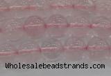 CRQ122 15.5 inches 8mm round natural rose quartz beads wholesale