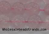 CRQ124 15.5 inches 12mm round natural rose quartz beads wholesale