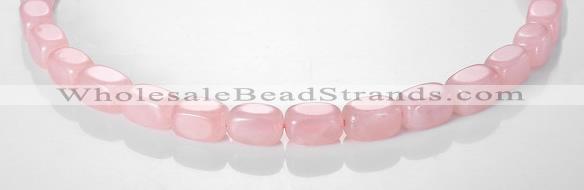 CRQ13 10*14mm cuboid A grade natural rose quartz beads Wholesale