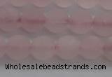 CRQ182 15.5 inches 8mm round matte rose quartz beads wholesale