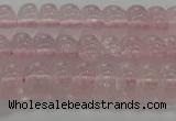 CRQ188 15.5 inches 6*10mm rondelle natural rose quartz beads