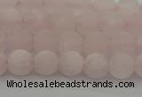 CRQ221 15.5 inches 6mm round matte rose quartz gemstone beads